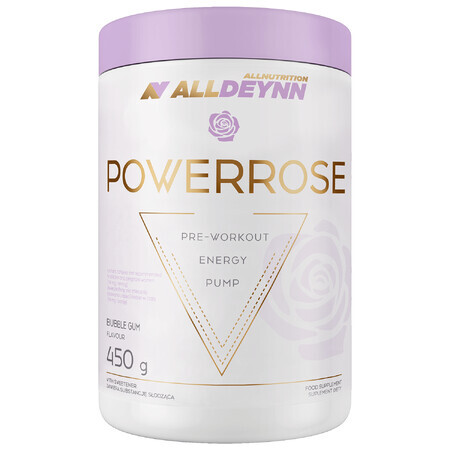 Allnutrition Alldeynn PowerRose, aromă de gumă cu bule, 450 g