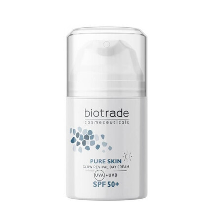 Biotrade Pure Skin Crème de jour éclaircissante avec Niacinamide et Acide Hyaluronique SPF 50, 50 ml