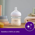 Avent Natural Response, biberon de sticlă cu tetină reactivă, debit 2, SCY930/01, de la naștere, 120ml 