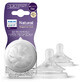 Avent Natural Response, responsieve flessenspeen, flow 1, SCY961/02, vanaf de geboorte, 2 stuks