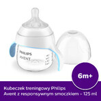 Avent Natural Response, cană de antrenament cu tetină reactivă, SCF263/61, după 6 luni, 125 ml