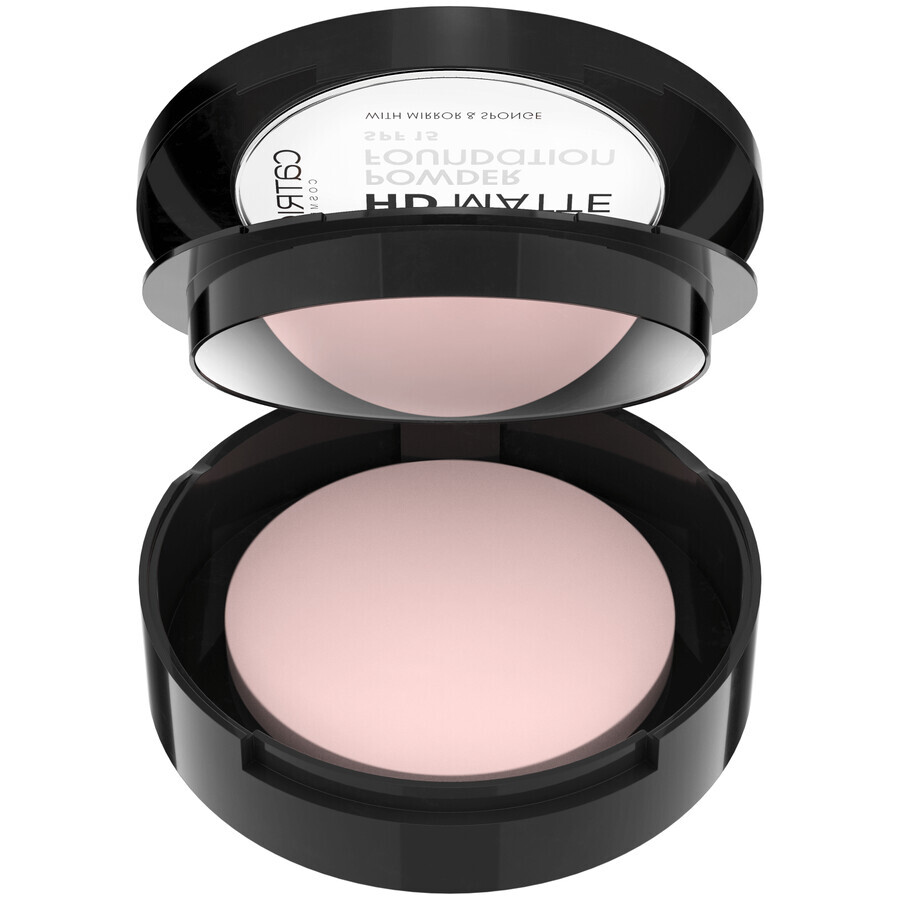 Catrice 18H HD Matte Powder Foundation, matterende poederfoundation, nr. 020N, SPF 15, 8 g