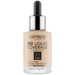 Catrice HD Liquid Coverage Foundation 24H, vloeibare foundation, 010 Licht Beige, 30 ml