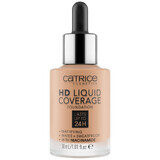 Catrice HD Liquid Coverage Foundation 24H, foundation with liquid coverage, 040 Warm Beige, 30 ml