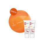 Emolium Suncare Set, mineral protection cream for children from the first day and adults, SPF 50+, 2 x 50 ml + free beach ball