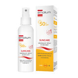 Emolium Sunscreen Set, Mineral Protection Spray for Babies and Adults, SPF 50+, 2 x 100ml + Free Beach Ball