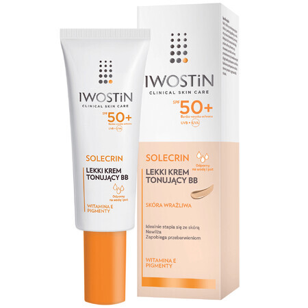 Set Iwostin Solecrin, BB cream, pelle sensibile, SPF 50+, 2 x 30 ml + pallone da spiaggia in omaggio