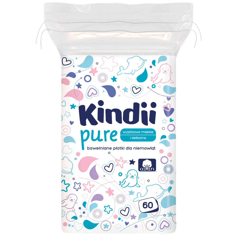 Kindii Pure set, wattenschijfjes, 3 x 60 stuks