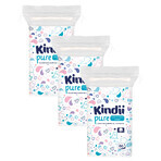 Kindii Pure set, wattenschijfjes, 3 x 60 stuks