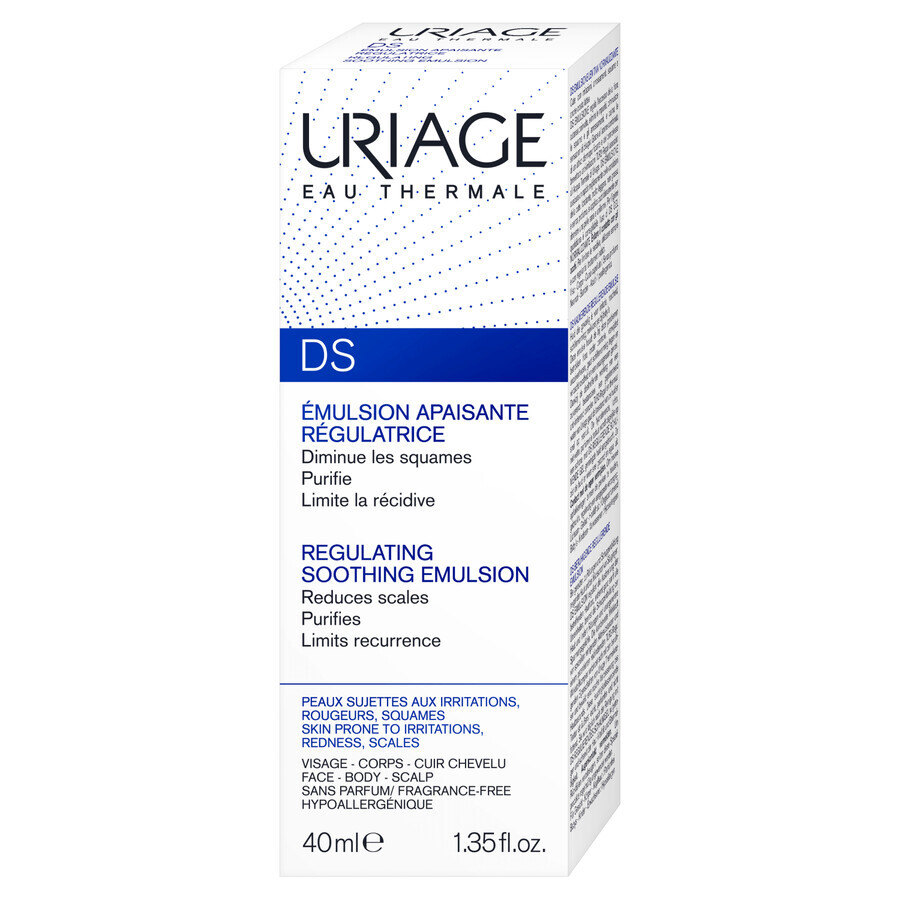 Uriage DS, emulsión para pieles sensibles, 40 ml