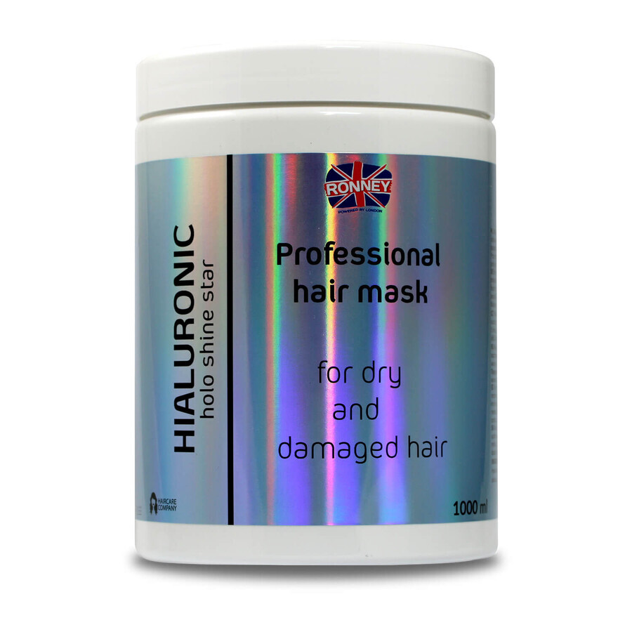 Ronney HoLo Shine Star Hyaluronic, moisturizing mask for dry and damaged hair, 1000 ml