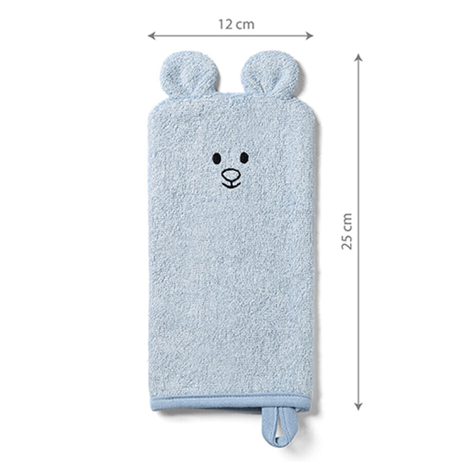 BabyOno, alfombra de baño de bambú, azul, 1 pieza