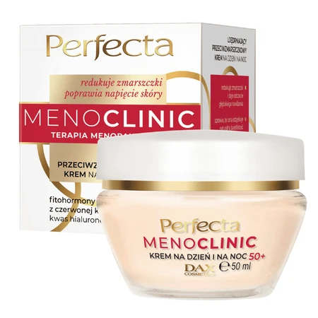 Perfecta Menoclinic, cremă de față antirid de întărire 50+, zi și noapte, 50 ml