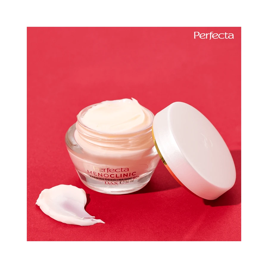 Perfecta Menoclinic, cremă de față antirid de întărire 50+, zi și noapte, 50 ml