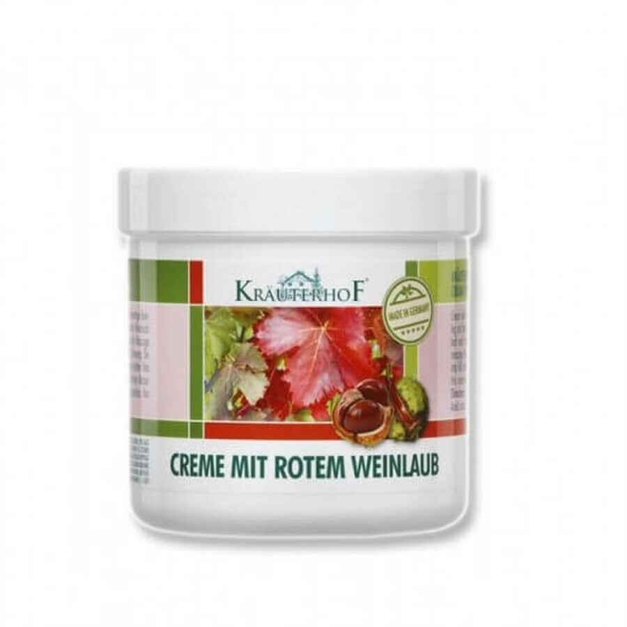 Kräuterhof Crema alla Vite Rossa e Castagna per Gambe e Piedi, 250 ml