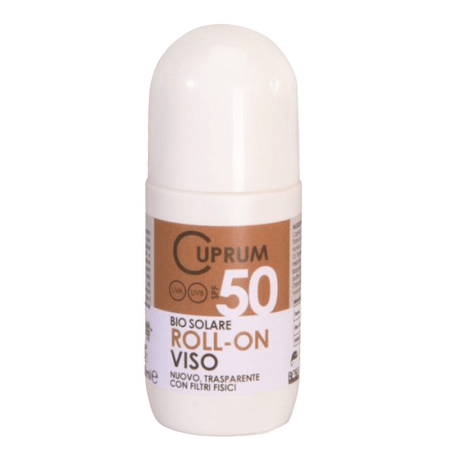 Beba Cuprum Line, zonnebrandcrème voor gezicht en lichaam, roll-on, SPF 50, 50 ml