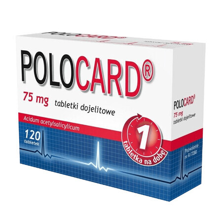 Polocard 75 mg, 120 enteral tablets