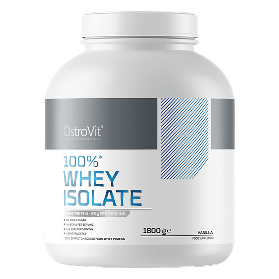 OstroVit 100% Whey Isolate, vanilla flavor, 1800 g