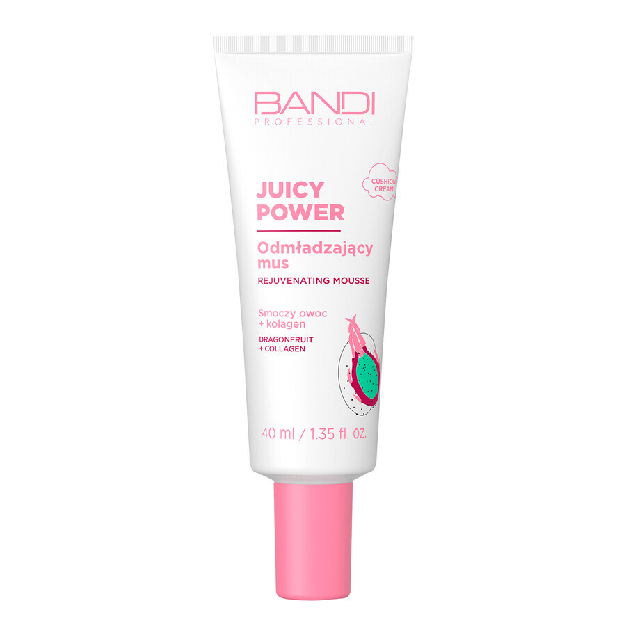 Bandi Juicy Power, rejuvenating face foam, dragon fruit + collagen, 40 ml