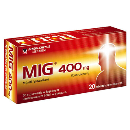 MIG 400 mg, 20 film-coated tablets