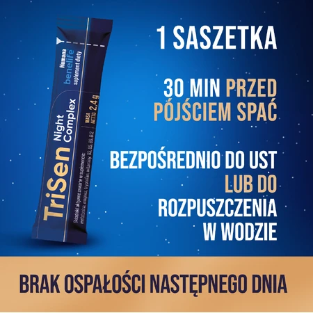 Humana Benelife TriSen Night Complex, 2.4 gx 24 sachets