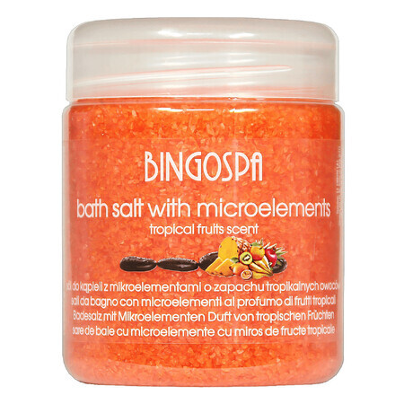 Bingospa, badzout met sporenelementen, tropische vruchtengeur, 550 g