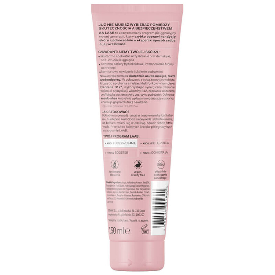 AA Laab, verzachtende make-up remover lotion, 150 ml