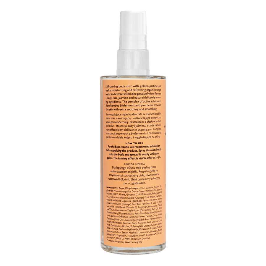 Hagi Spicy Orange, natuurlijke body mist, bronzing en verhelderend, 100 ml