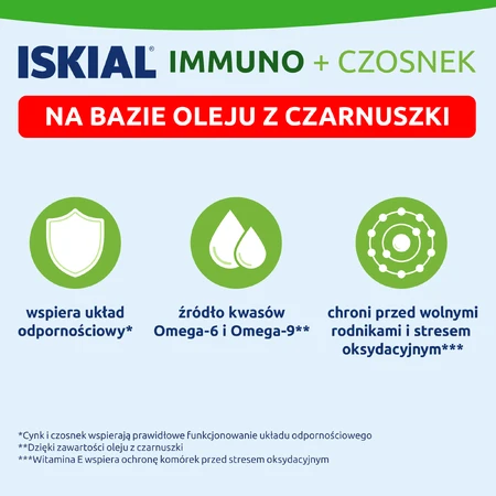 Iskial Immuno + Usturoi, pentru copii peste 6 ani și adulți, 60 capsule