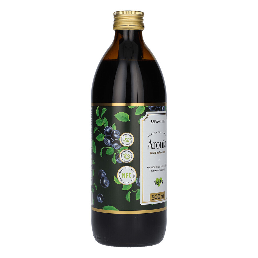 SEMA Herba Aronia, fruit juice, 500 ml