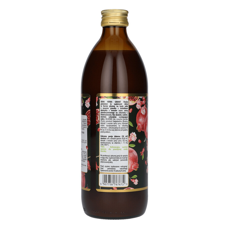 SEMA Herba Pomegranate, fruit juice, 500 ml