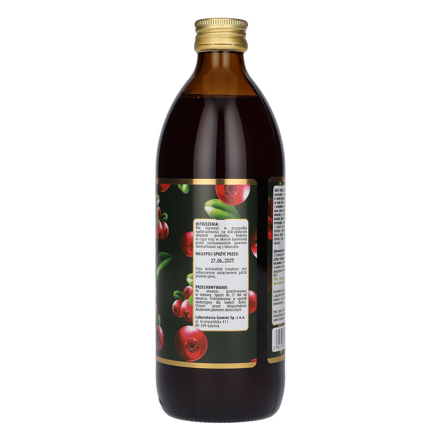 SEMA Herba Cranberry, vruchtensap, 500 ml