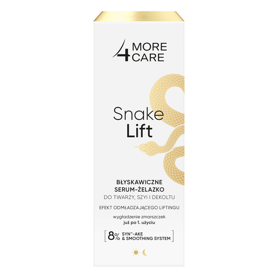 More4Care Snake Lift, onmiddellijke serum-gel voor gezicht, hals en decolleté, 35 ml