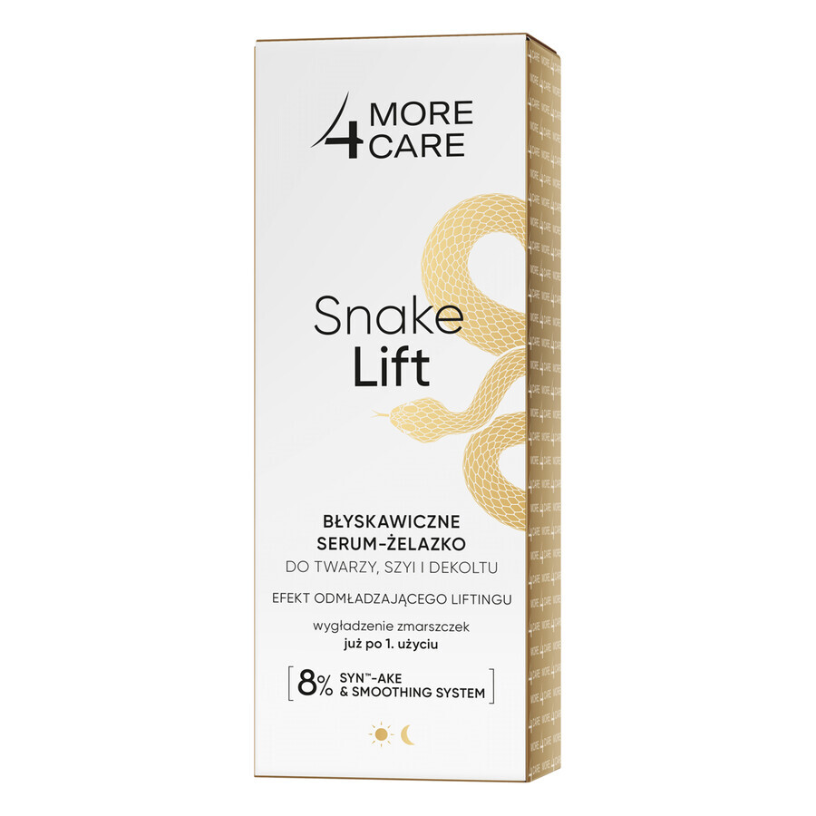 More4Care Snake Lift, onmiddellijke serum-gel voor gezicht, hals en decolleté, 35 ml