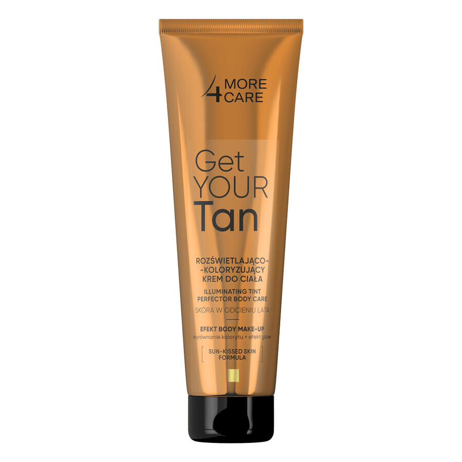 More4Care Get Your Tan, verhelderende kleurcrème voor het lichaam, 100 ml