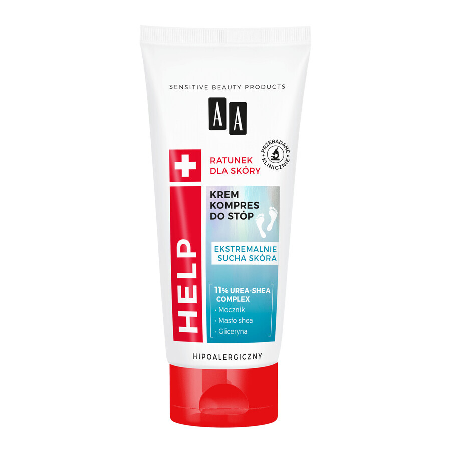 AA Help, crema-compresa para pies, 75 ml