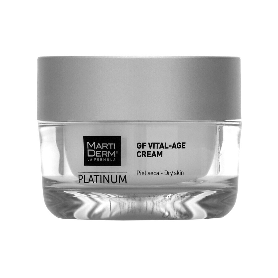 MartiDerm Platinum GF Vital Age Cream, aufbauende Revitalisierungscreme mit aufhellender Wirkung für trockene Haut, 50 ml