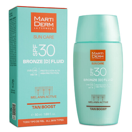 MartiDerm Sun Care Bronze D, gezichtsvloeistof met zonnebrand SPF 30, 50 ml