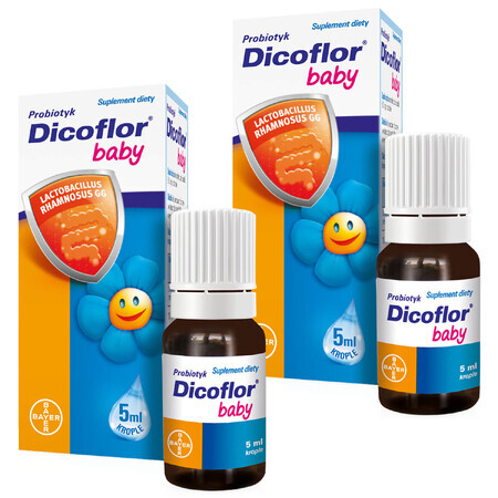 Dicoflor Babyset, voor zuigelingen en kinderen, druppels, 2 x 5 ml