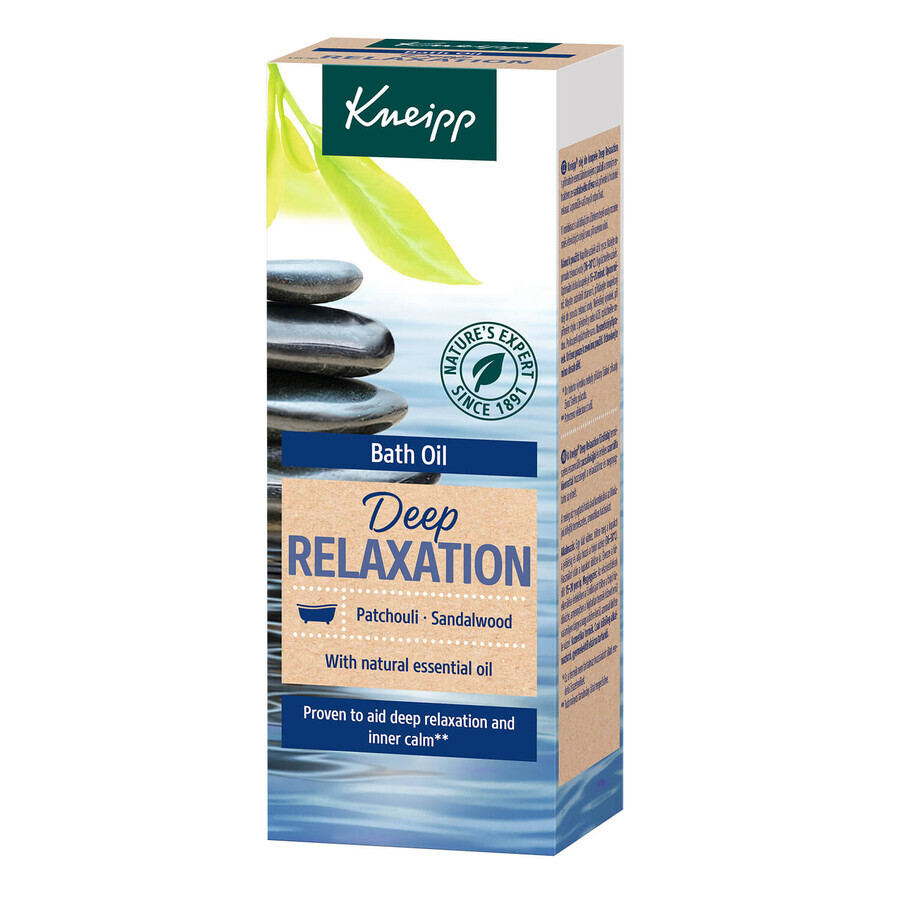 Kneipp diepe ontspanning sandelhout en patchoeli, badolie, 100 ml