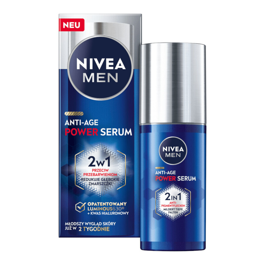 Nivea Men Anti-Age Power Serum, siero anti-pigmentazione, 30 ml