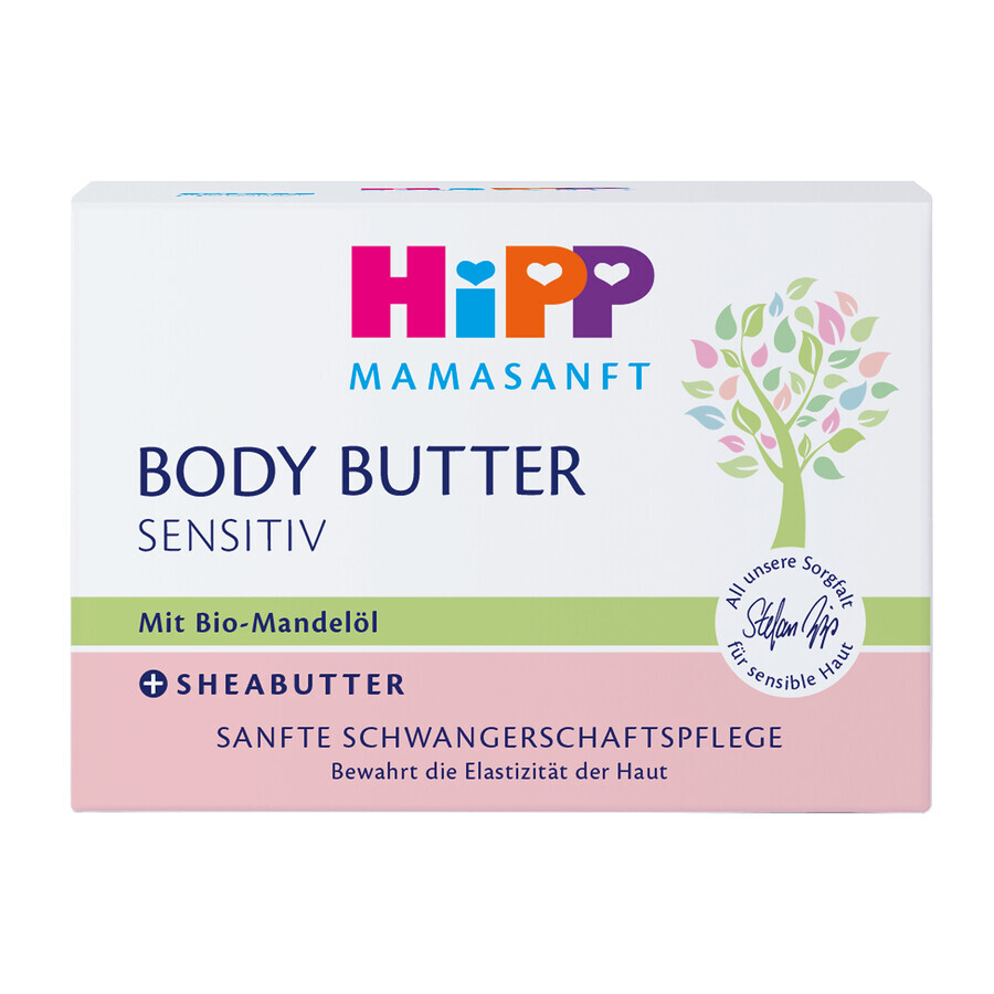 HiPP Mamasanft Sensitiv, beurre corporel pour femmes enceintes, 200 ml