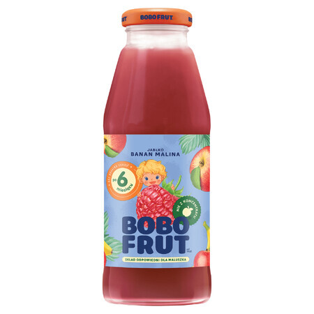 Bobo Frut Vruchtennectar, appel, banaan, framboos, na 6 maanden, 300 ml