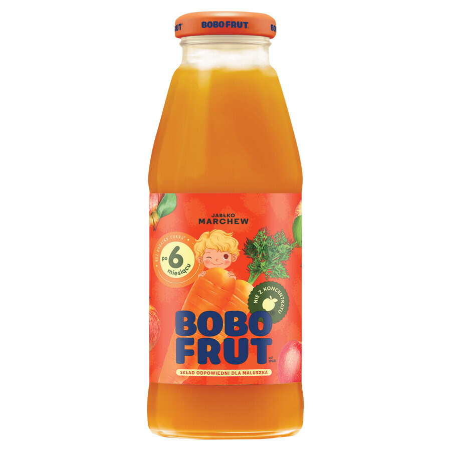 Bobo Frut Fruit- en groentesectar, appel, wortel, na 6 maanden, 300 ml