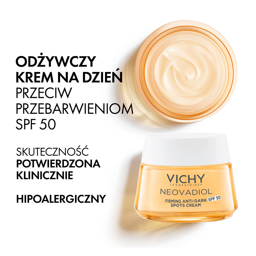 Vichy Neovadiol Post-Menopauze, herstellende dagcrème tegen hyperpigmentatie, SPF 50, 50 ml