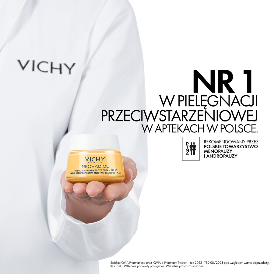 Vichy Neovadiol Post-Menopauze, herstellende dagcrème tegen hyperpigmentatie, SPF 50, 50 ml