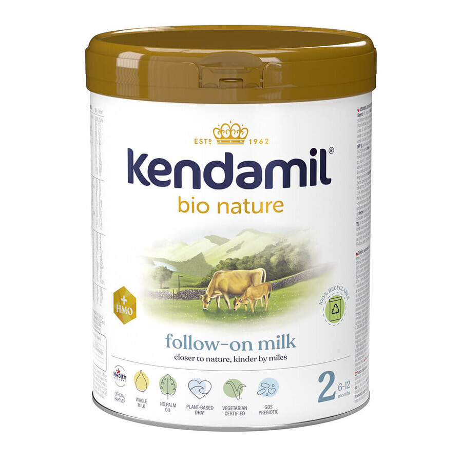 Kendamil Bio Nature 2 HMO+, opvolgmelk, na 6 maanden, 800 g