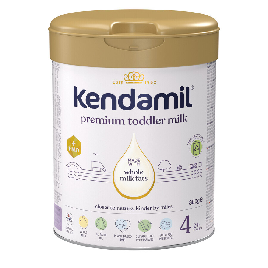 Kendamil Premium 4 HMO+, junior melk, na 24 maanden, 800 g