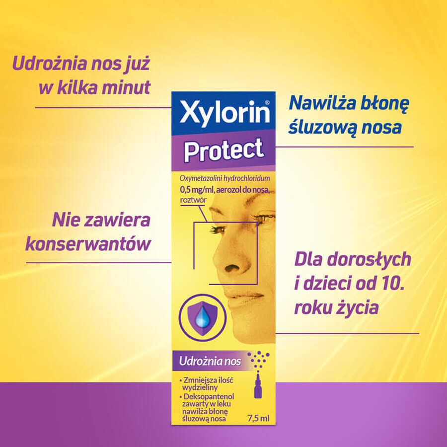 Xylorin Protect 0,5 mg/ml, spray nasal, 7,5 ml