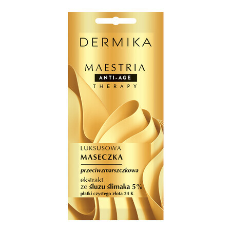 Dermika Maestria, luxe anti-rimpelmasker, slakkenslijmextract 5%, 7 g